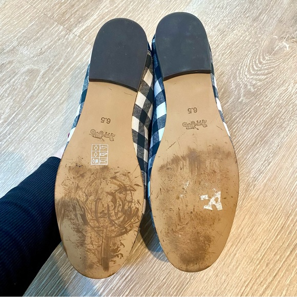 Coach Haley Loafer with Gingham Print in Navy/Chalk 6.5 - Picture 7 of 10